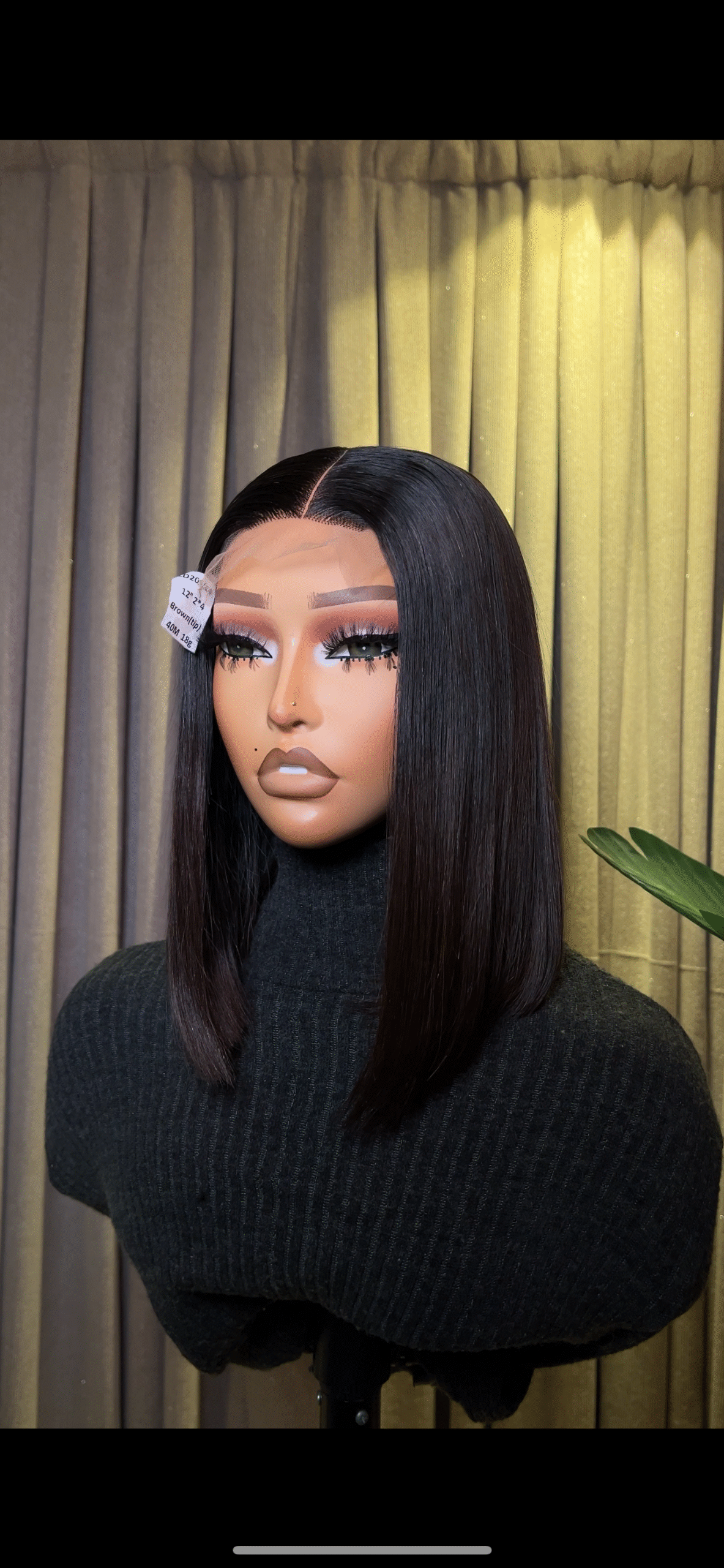 Brown tip Bone straight